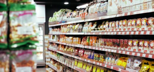 items organized on shelves