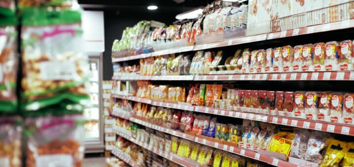 items organized on shelves