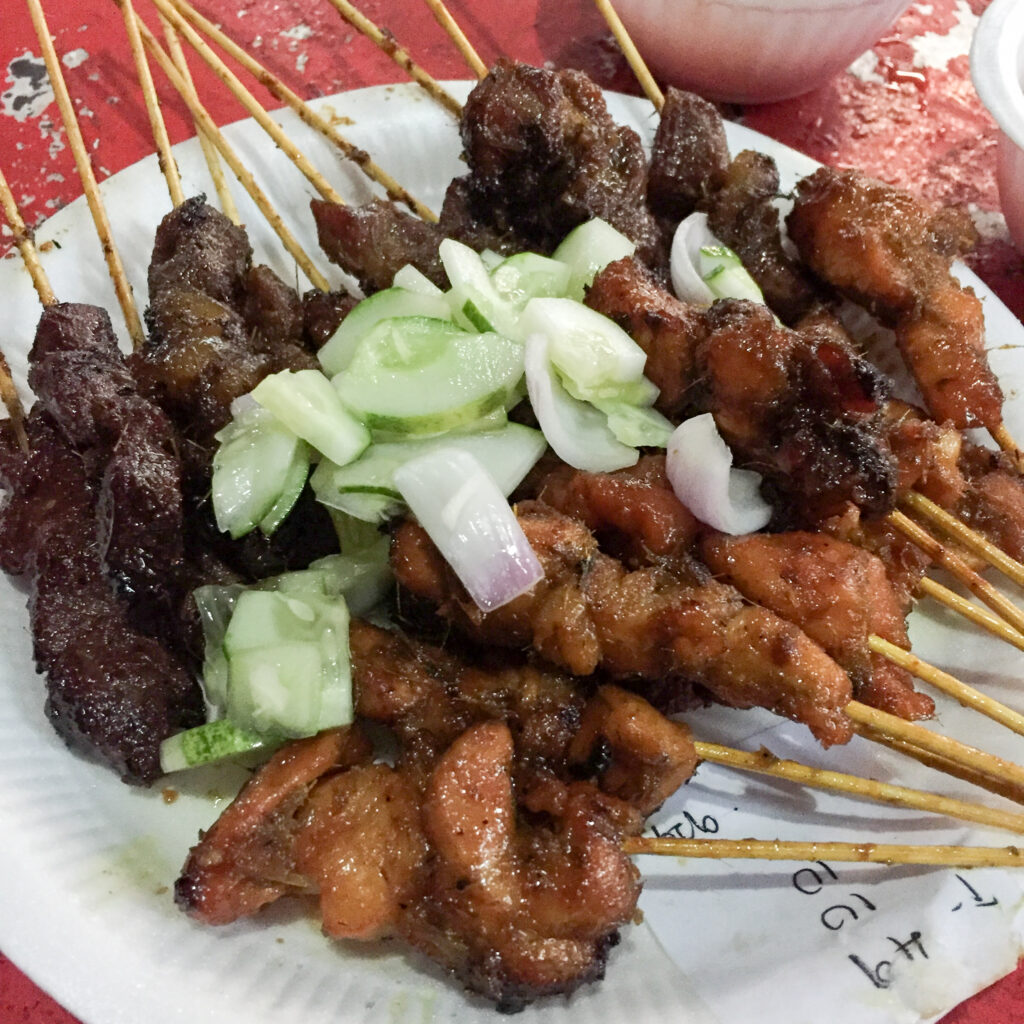 Chicken and Beef Satay, Willy Satay, Sungai Ramal Food Junction - May 2016