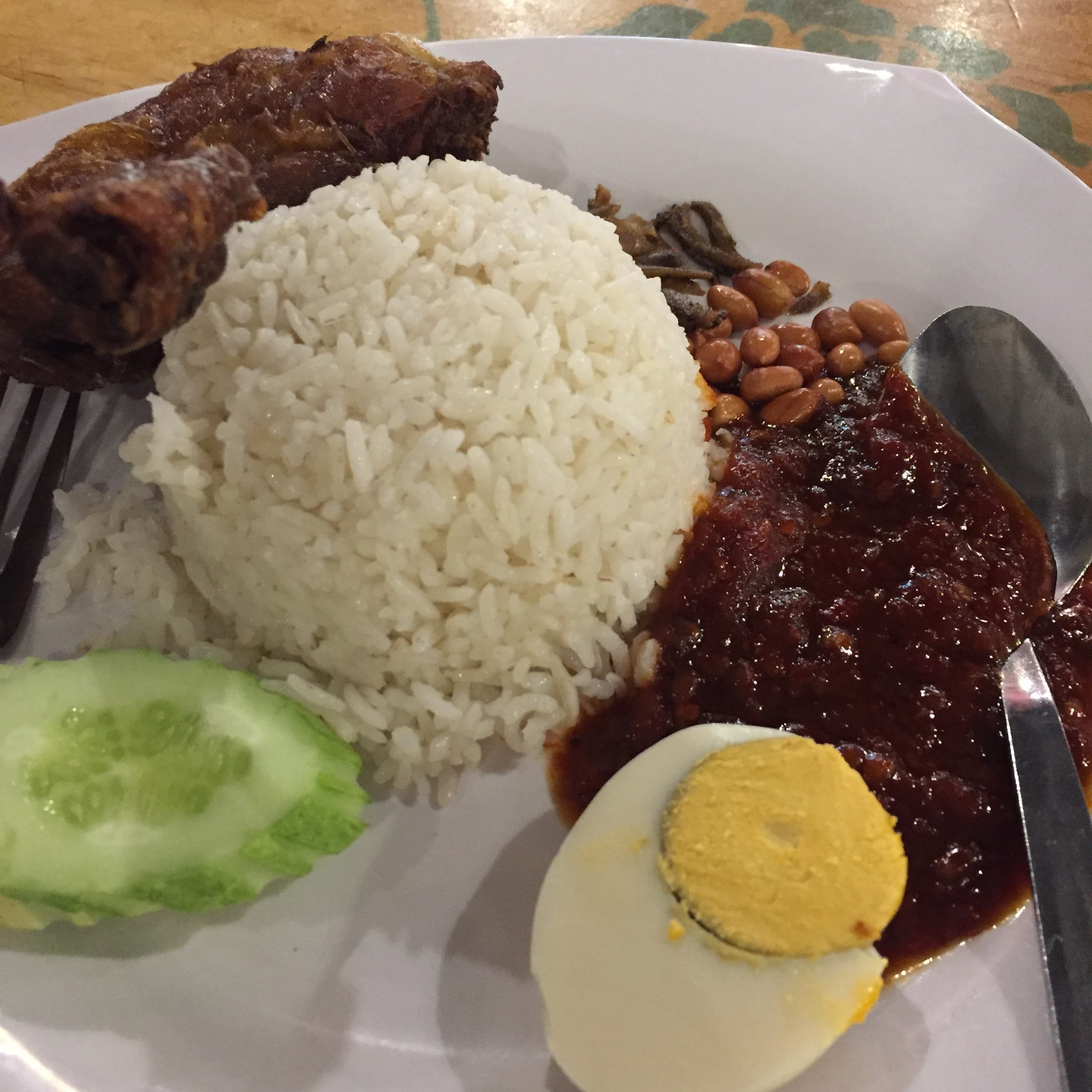 Nasi Lemak at Kopitiam, Quizinn By Rasa, klia2 - March 2017